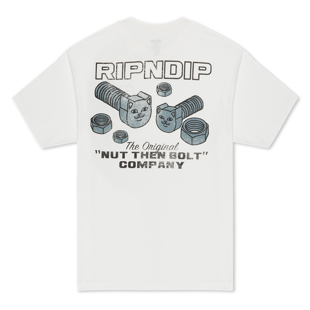 CAMISETA RIPNDIP NUT THEN BOLT POCKET TEE BONE | Mechanic