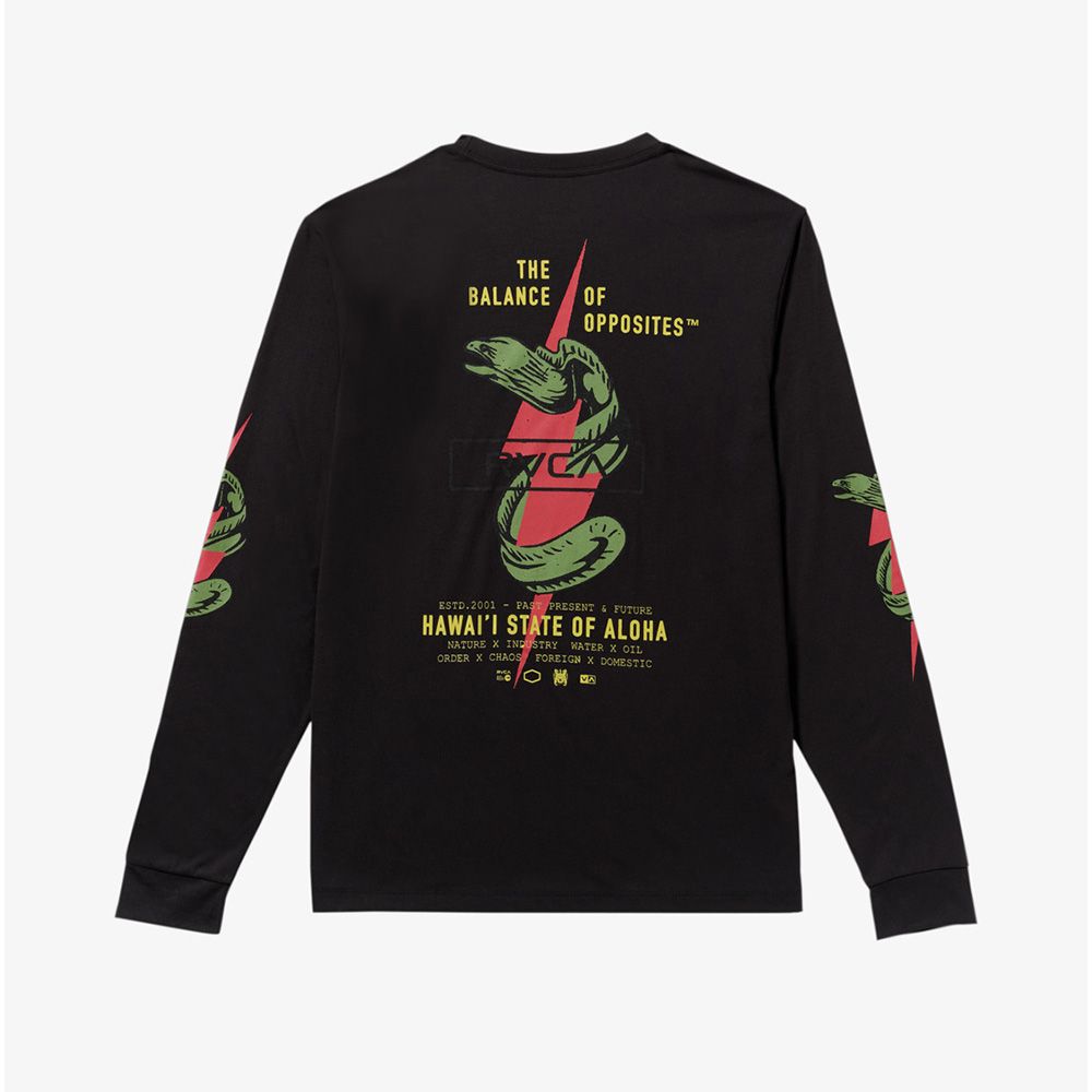 CAMISETA LS RVCA SHOCK SQUAD BLACK | Mechanic