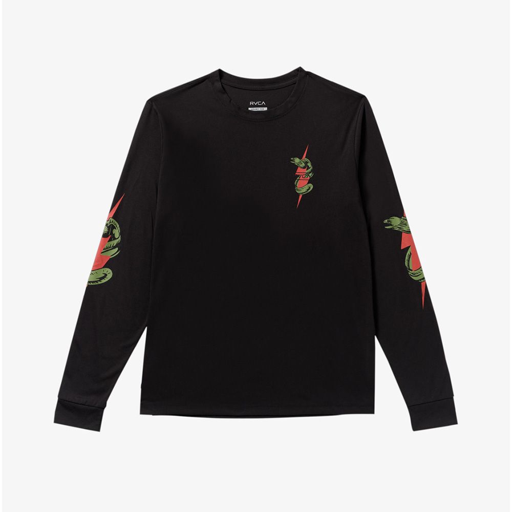 CAMISETA LS RVCA SHOCK SQUAD BLACK | Mechanic