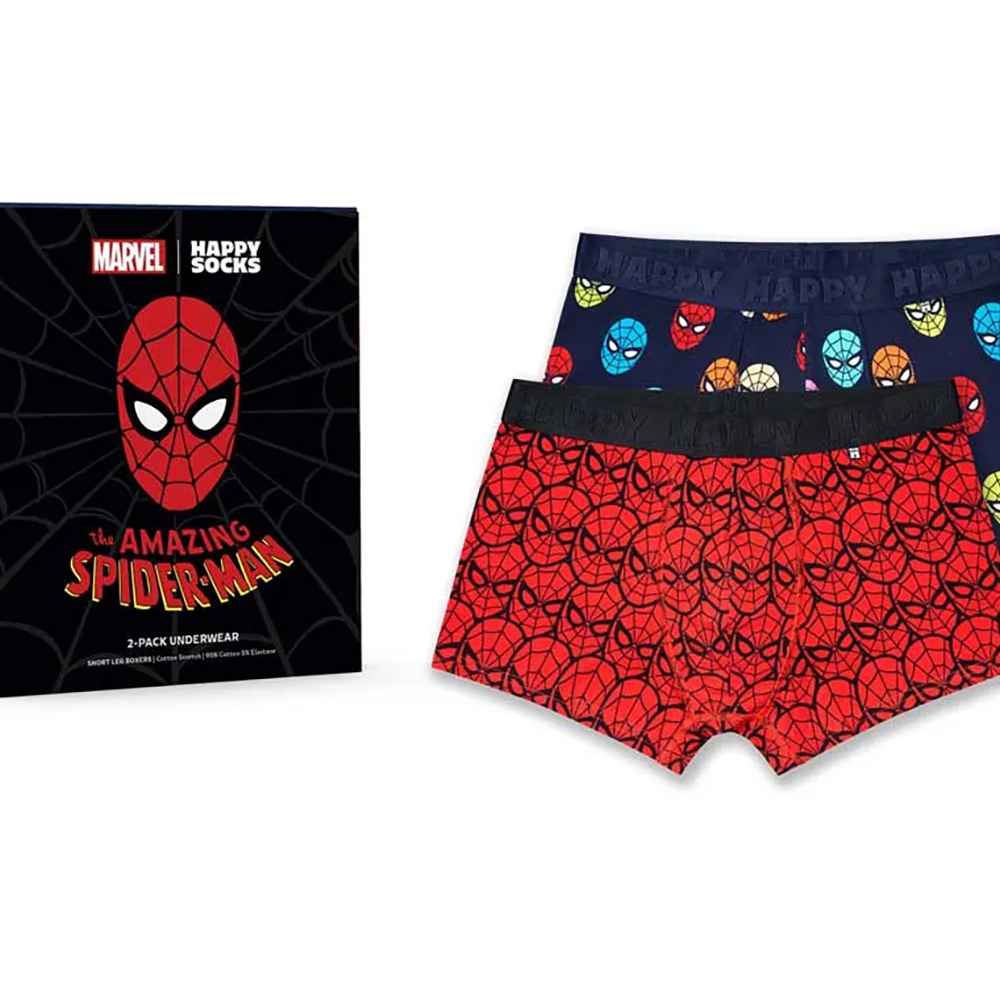 CAJA BOXER HAPPY SOCKS PACK-2 MARVEL SPIDER-MAN | Mechanic