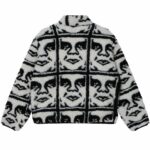 CHAQUETA OBEY REPEATED ICON SHERPA BLACK MULTI. Mechanic Tienda de Ropa