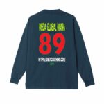 CAMISETA LS OBEY MEGA GLOBAL MANIA PIGMENT DARK DENIM | Mechanic