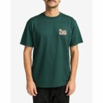 CAMISETA RVCA ROSE SIGN HUNTER GREEN. Mechanic Tienda de Ropa