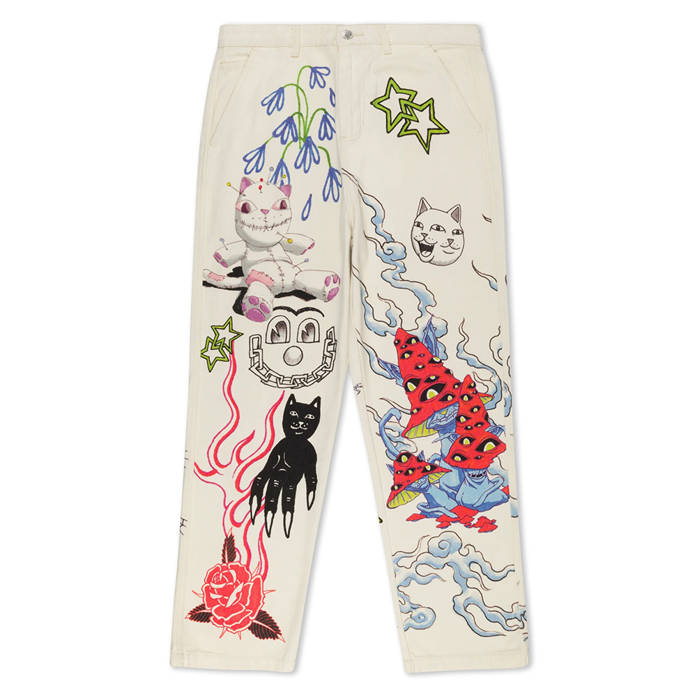 PANTALÓN RIPNDIP TRAVIS PANT OFF WHITE | Mechanic