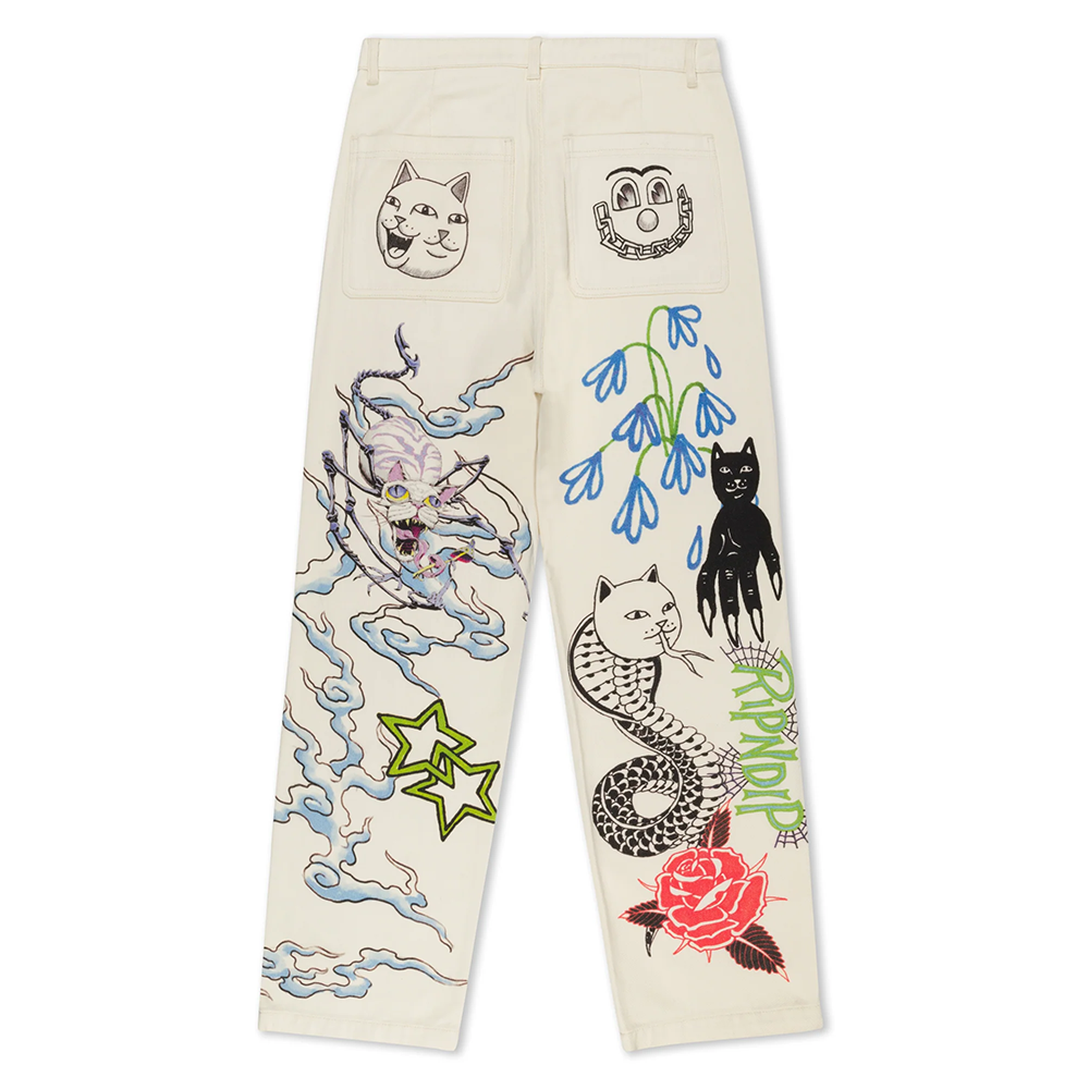 PANTALÓN RIPNDIP TRAVIS PANT OFF WHITE | Mechanic