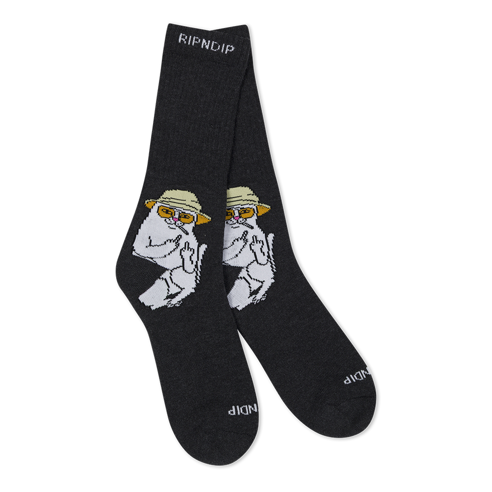 CALCETINES RIPNDIP NERMAL S THOMPSON SOCKS BLACK HEATHER | Mechanic