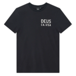 CAMISETA DEUS EX-MACHINA CAMBER TEE BLACK. Mechanic Tienda de Ropa