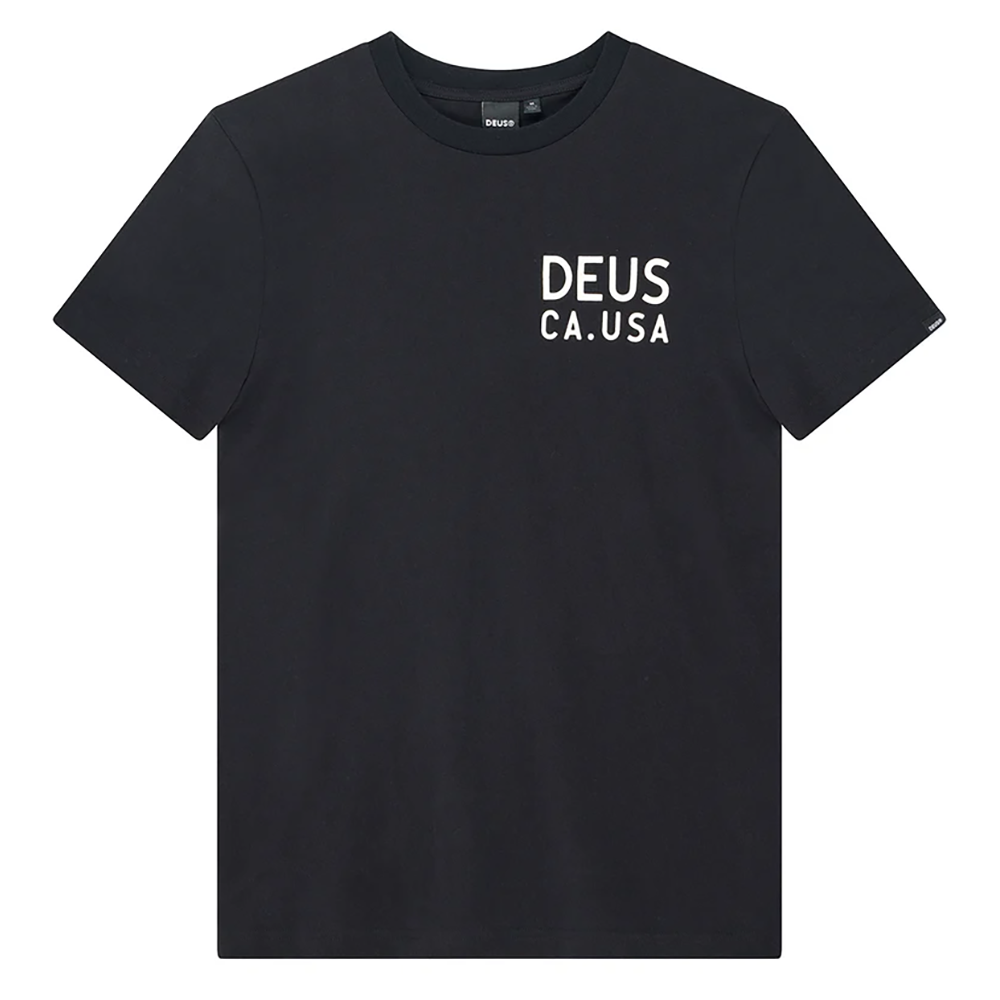 CAMISETA DEUS EX-MACHINA CAMBER TEE BLACK | Mechanic