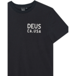 CAMISETA DEUS EX-MACHINA CAMBER TEE BLACK. Mechanic Tienda de Ropa