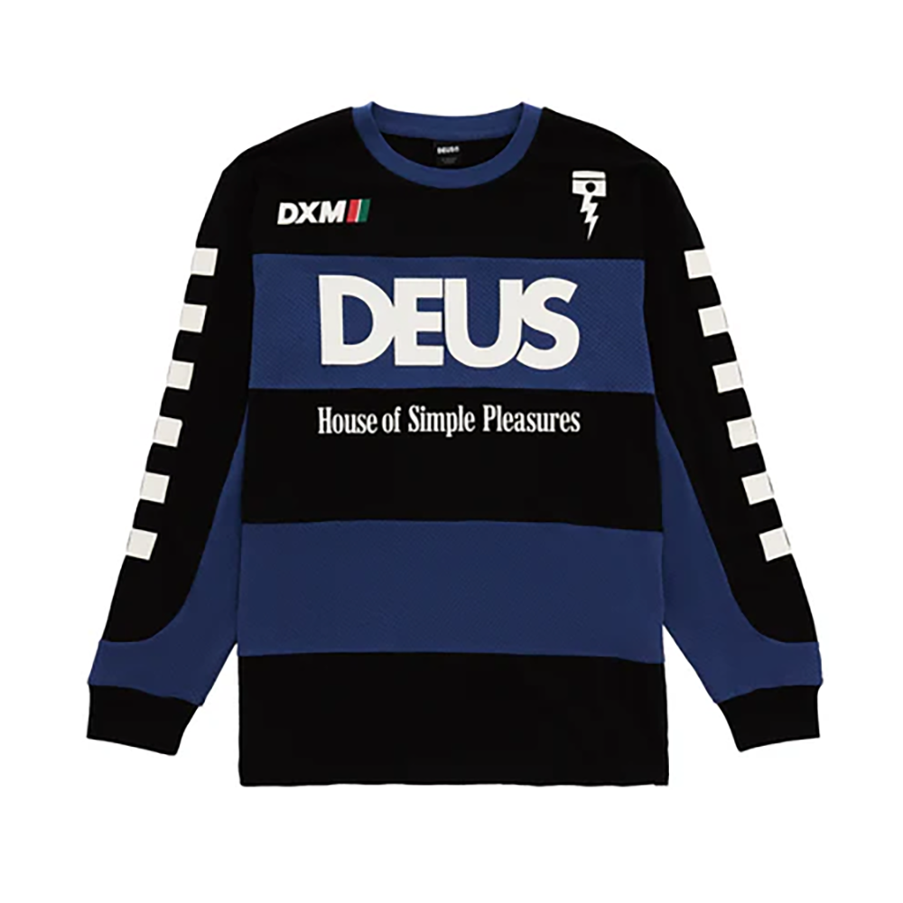 CAMISETA LS DEUS VILANDER MOTO JERSEY MECHANIC BLUE COMBO | Mechanic