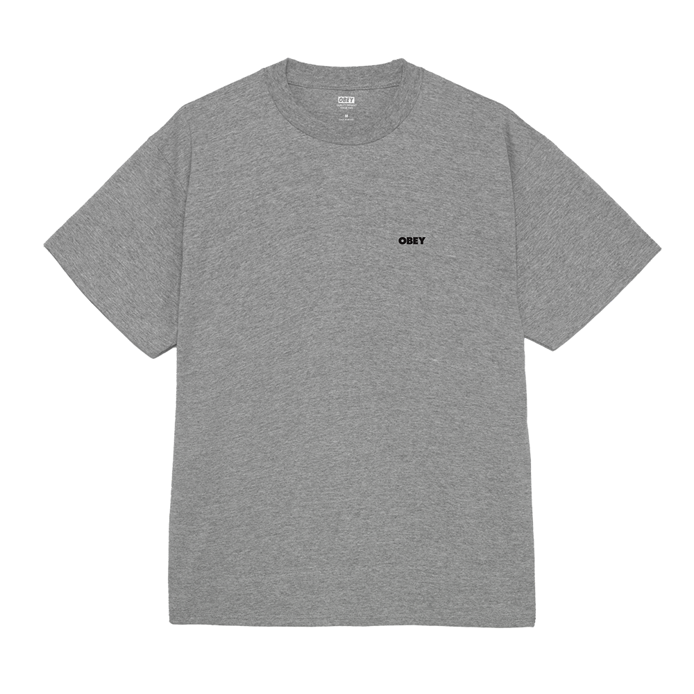 CAMISETA OBEY THE MEDIUM IS THE MESSAGE HEATHER GREY | Mechanic