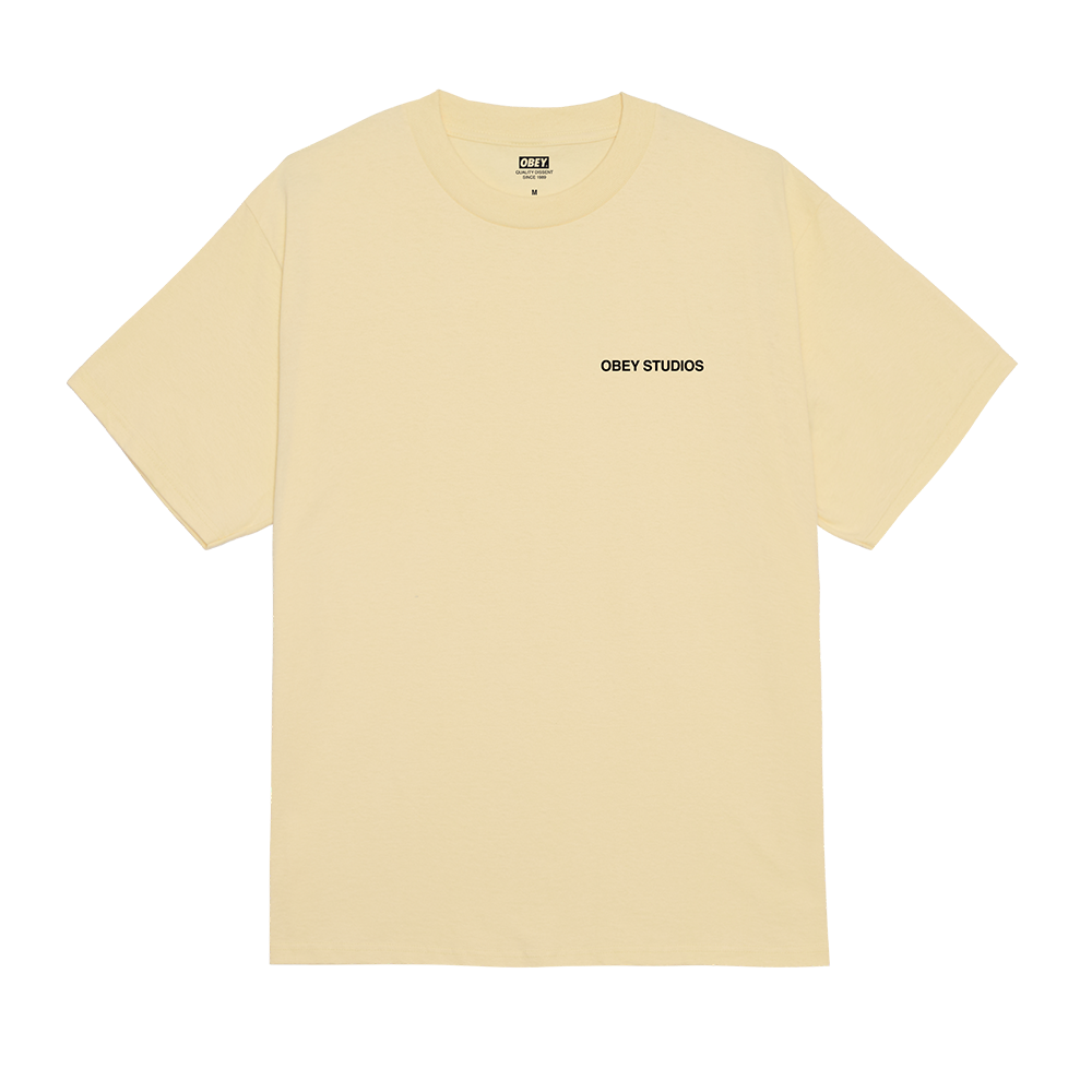 CAMISETA OBEY MOVES OF LIFE PALE YELLOW | Mechanic