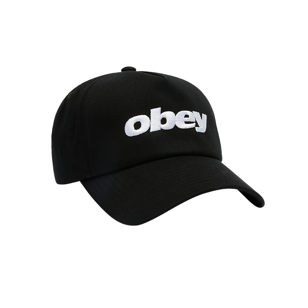 GORRA OBEY DELTA 5 PANEL SNAPBACK BLACK | Mechanic