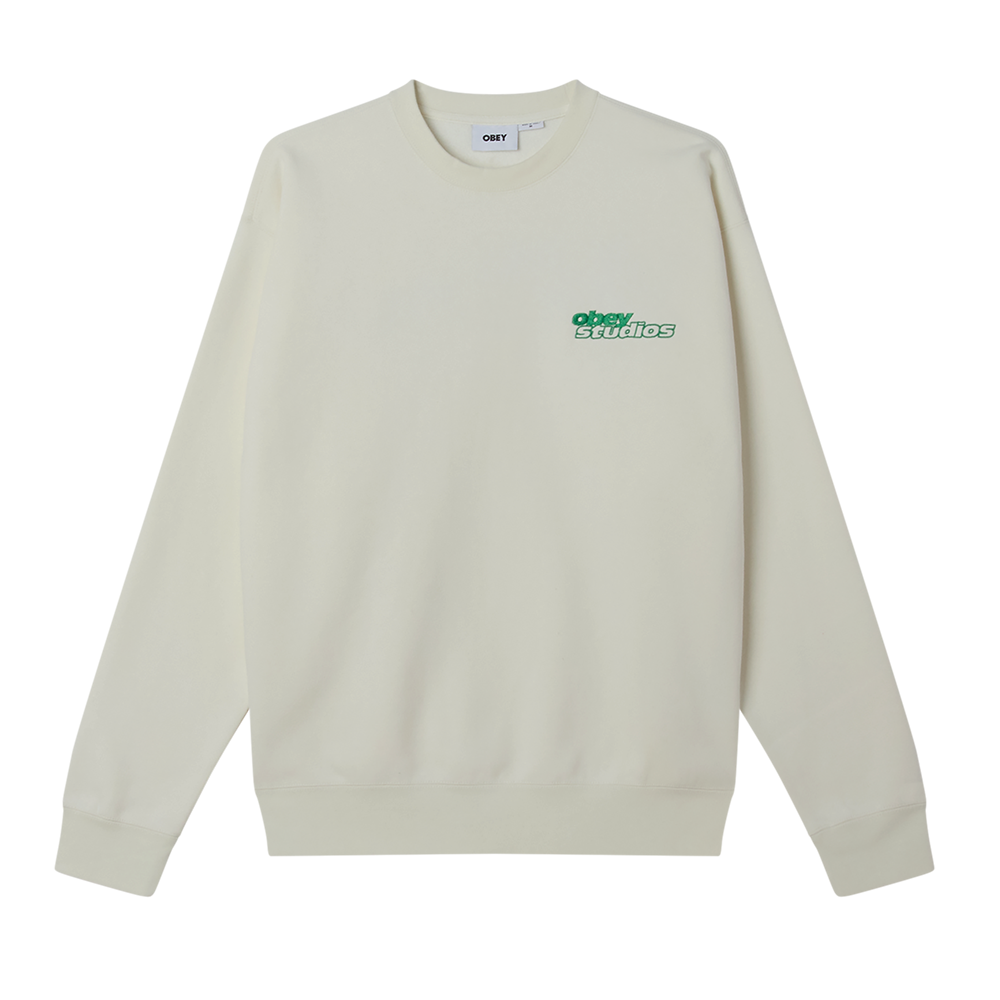 SUDADERA OBEY TONIC CREW OFF WHITE | Mechanic