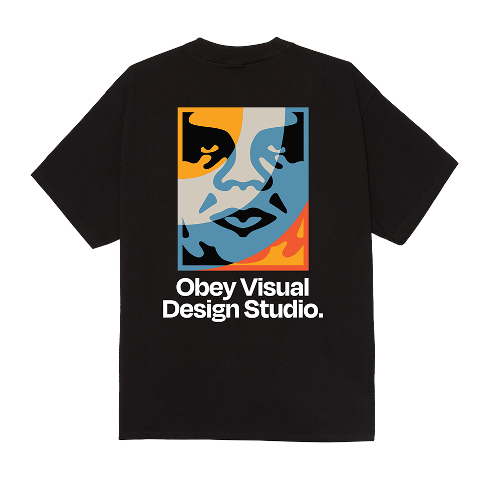 CAMISETA OBEY VISUAL DESIGN STUDIO BLACK | Mechanic
