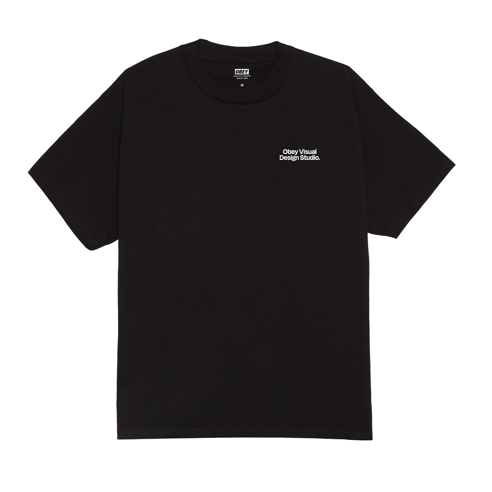 CAMISETA OBEY VISUAL DESIGN STUDIO BLACK | Mechanic