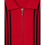 CARDIGAN OBEY MATT ZIP UP SWEATER RED MULTI | Mechanic