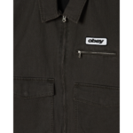 CHAQUETA OBEY WALTER WORK JACKET BLACK FADED WASH | Mechanic
