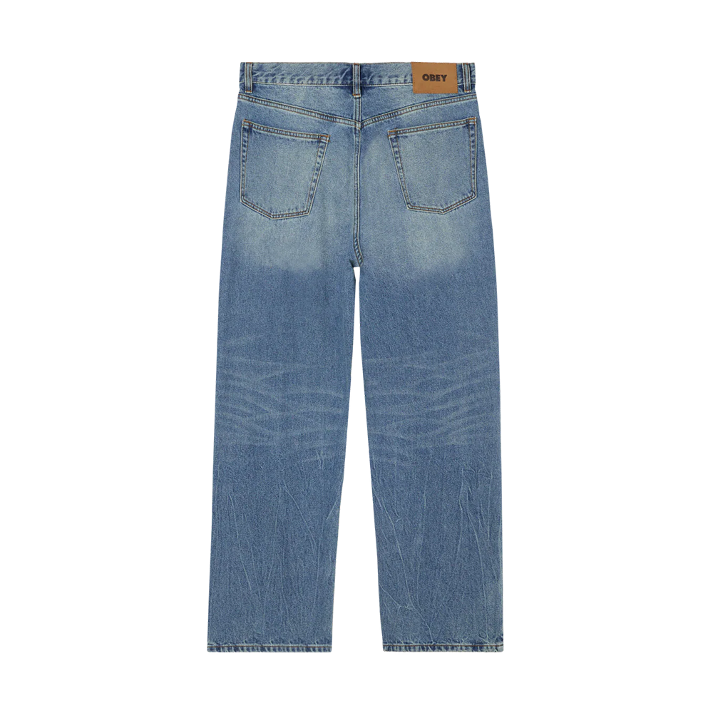 PANTALÓN OBEY CLASSIC BAGGY VINTAGE DENIM HEAVY VINTAGE LIGHT INDIGO | Mechanic