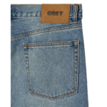 PANTALÓN OBEY CLASSIC BAGGY VINTAGE DENIM HEAVY VINTAGE LIGHT INDIGO | Mechanic