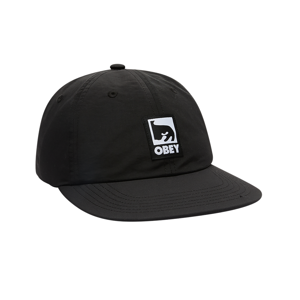 GORRA OBEY EFFECT NYLON 6 PANEL STRAPBACK BLACK | Mechanic