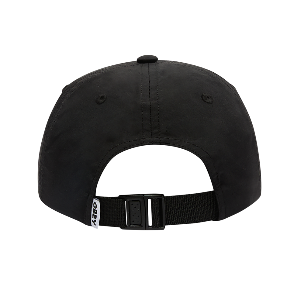 GORRA OBEY EFFECT NYLON 6 PANEL STRAPBACK BLACK | Mechanic