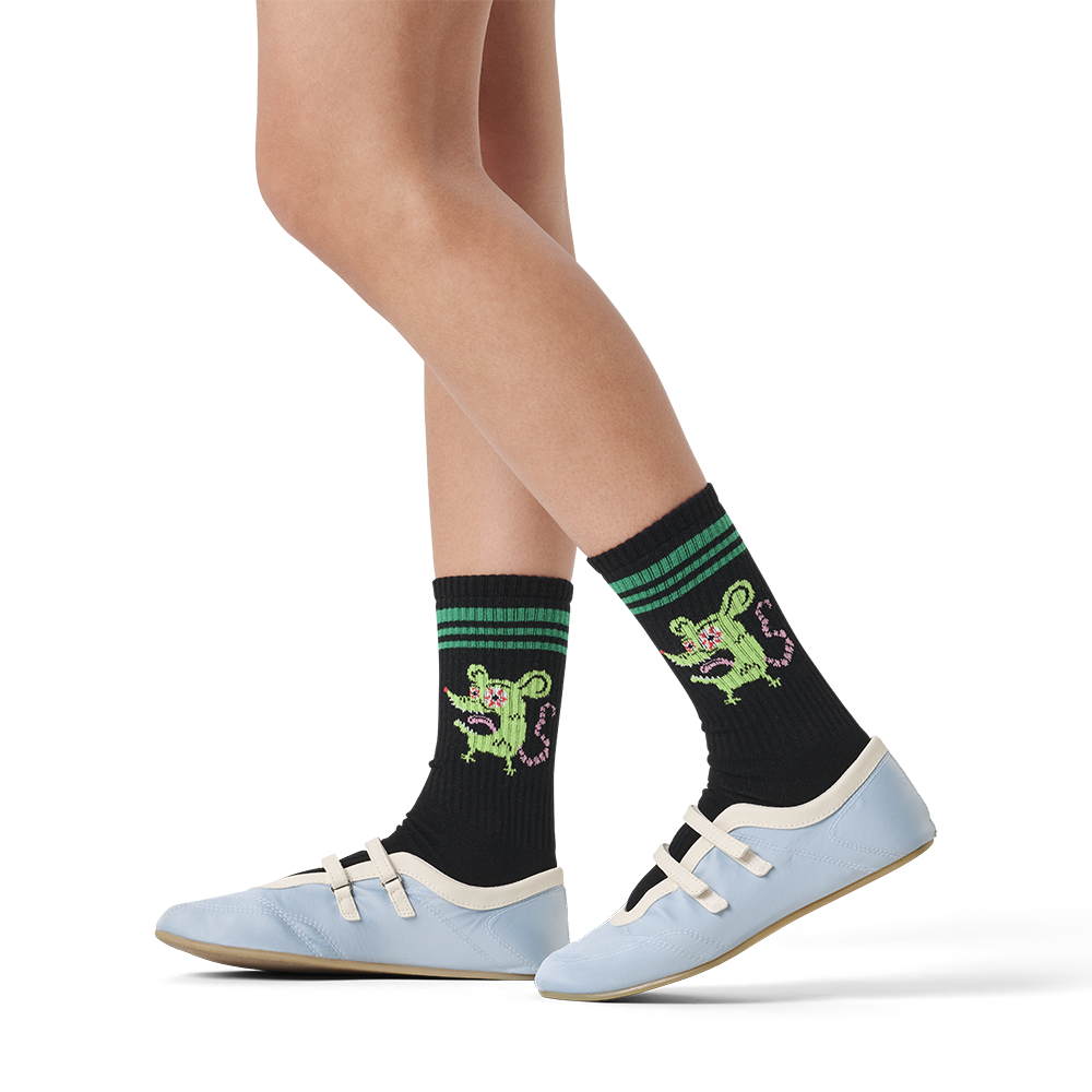CALCETINES HAPPY SOCKS CRAZY RAT CREW SNEAKER SOCK | Mechanic