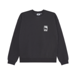 SUDADERA OBEY RECORDS EXTRA HEAVY CREW VINTAGE BLACK | Mechanic