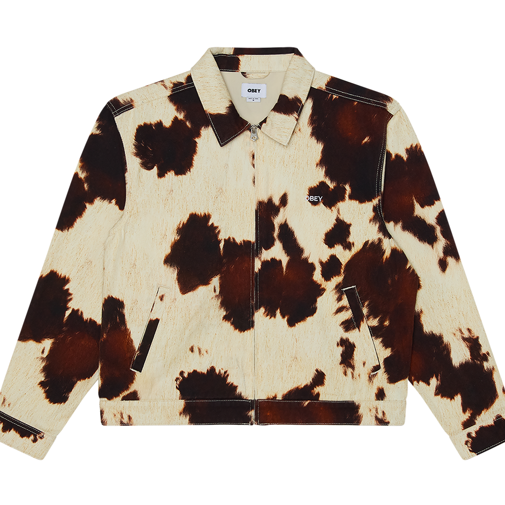 CHAQUETA OBEY WORKSHOP JACKET COW PRINT | Mechanic