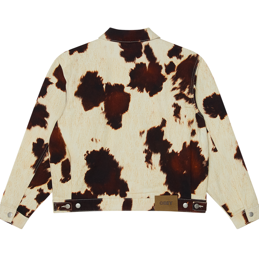 CHAQUETA OBEY WORKSHOP JACKET COW PRINT | Mechanic