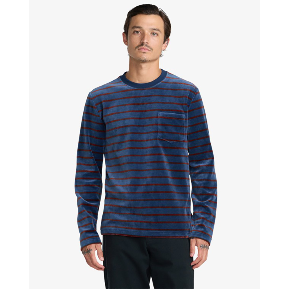 SUDADERA RVCA PILE KNIT DARK DENIM | Mechanic