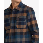 CAMISA RVCA DAYSHIFT BLANKET FLANNEL PIRATE BLACK | Mechanic