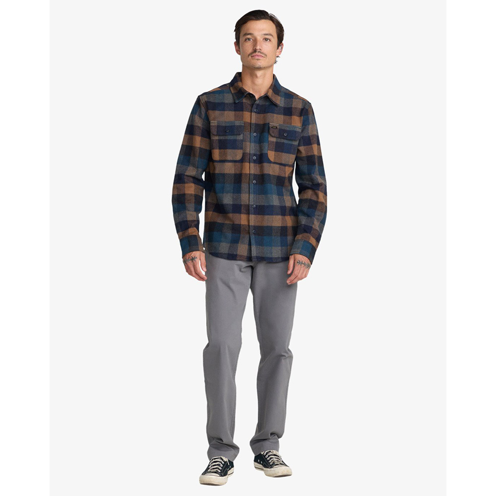 CAMISA RVCA DAYSHIFT BLANKET FLANNEL PIRATE BLACK | Mechanic