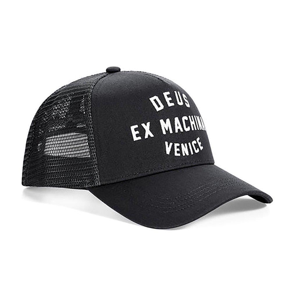 GORRA DEUS EX-MACHINA VENICE ADDRESS TRUCKER BLACK | Mechanic