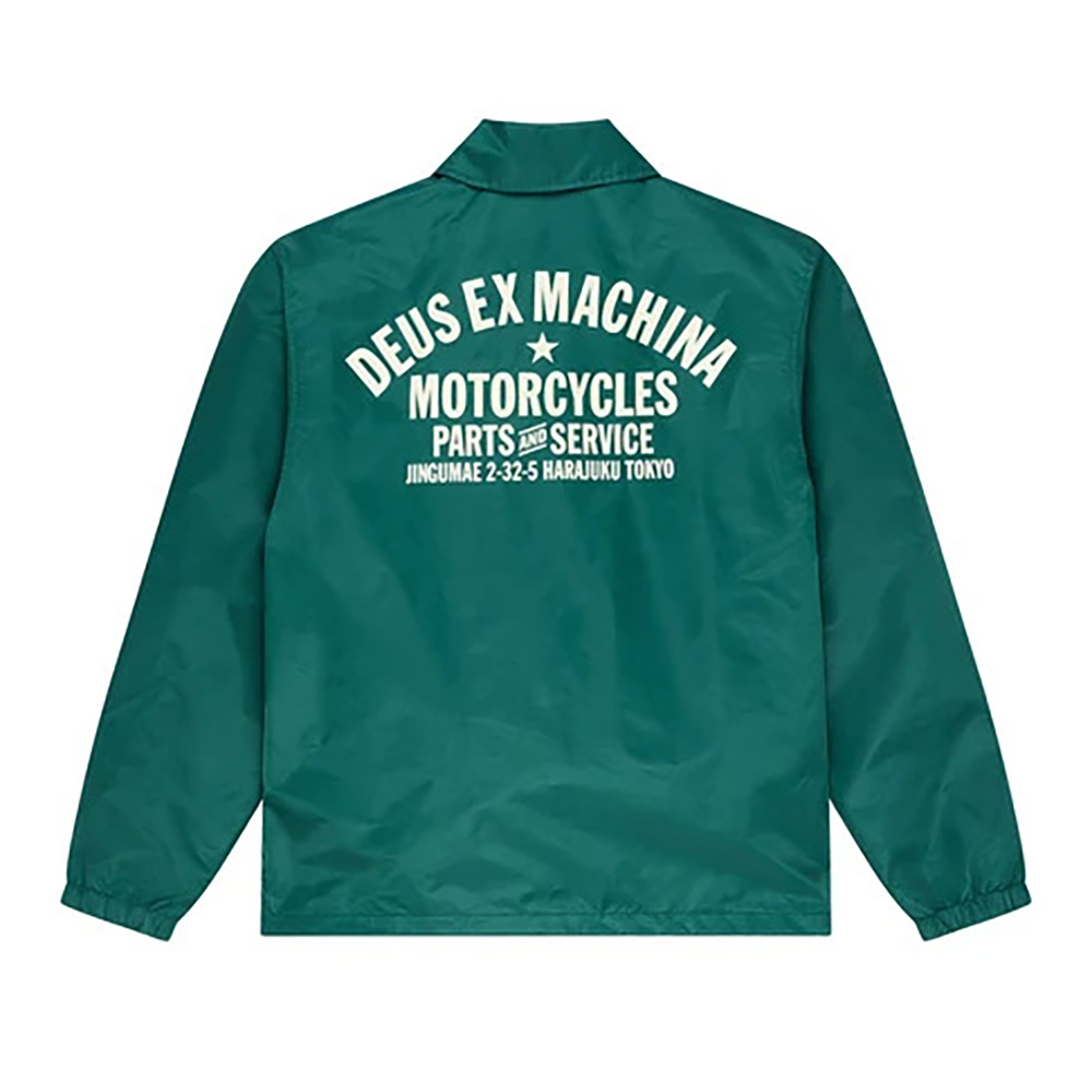 CHAQUETA DEUS EX-MACHINA HARAJUKU COACH RACING GREEN | Mechanic