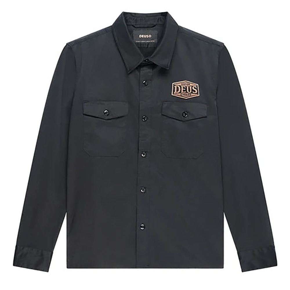 CAMISA DEUS EX-MACHINA SERVICE LS BLACK | Mechanic