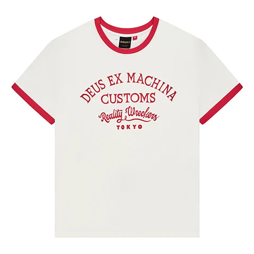 CAMISETA DEUS EX-MACHINA MARSDEN RINGER TEE VINTAGE WHITE | Mechanic