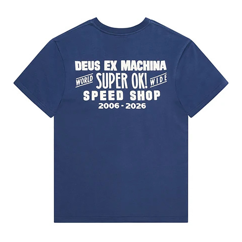 CAMISETA DEUS EX-MACHINA MUDFLAP TEE MECHANIC BLUE | Mechanic
