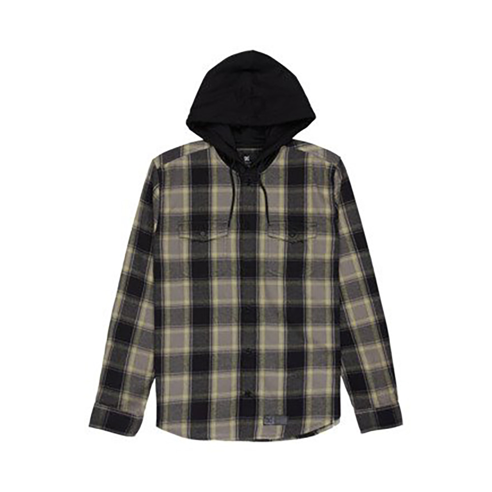 CAMISA DC SHOES RUCKUS HOODED BLACK | Mechanic