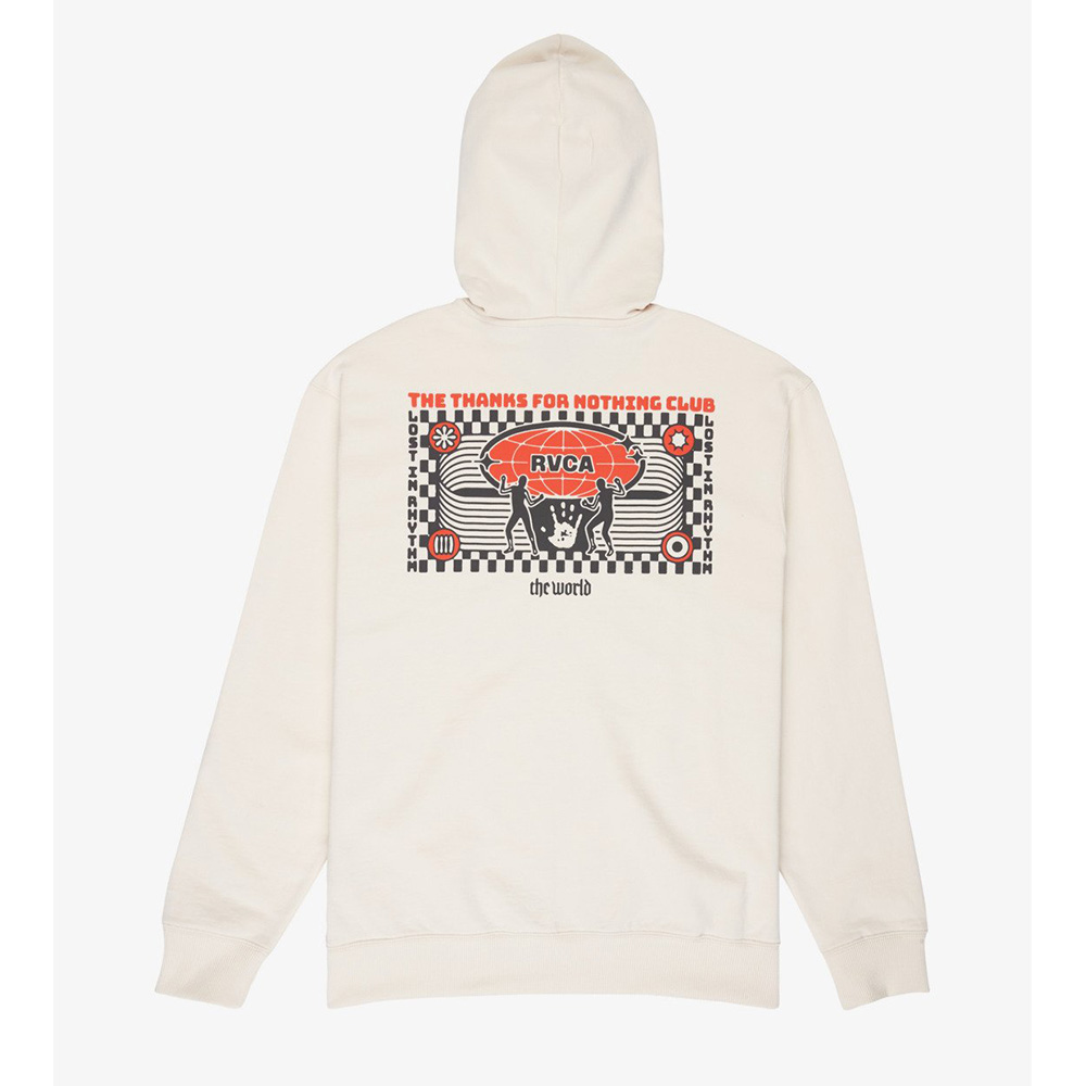 SUDADERA CON CREMALLERA RVCA THE WORLD ZIP HOODIE SALT | Mechanic