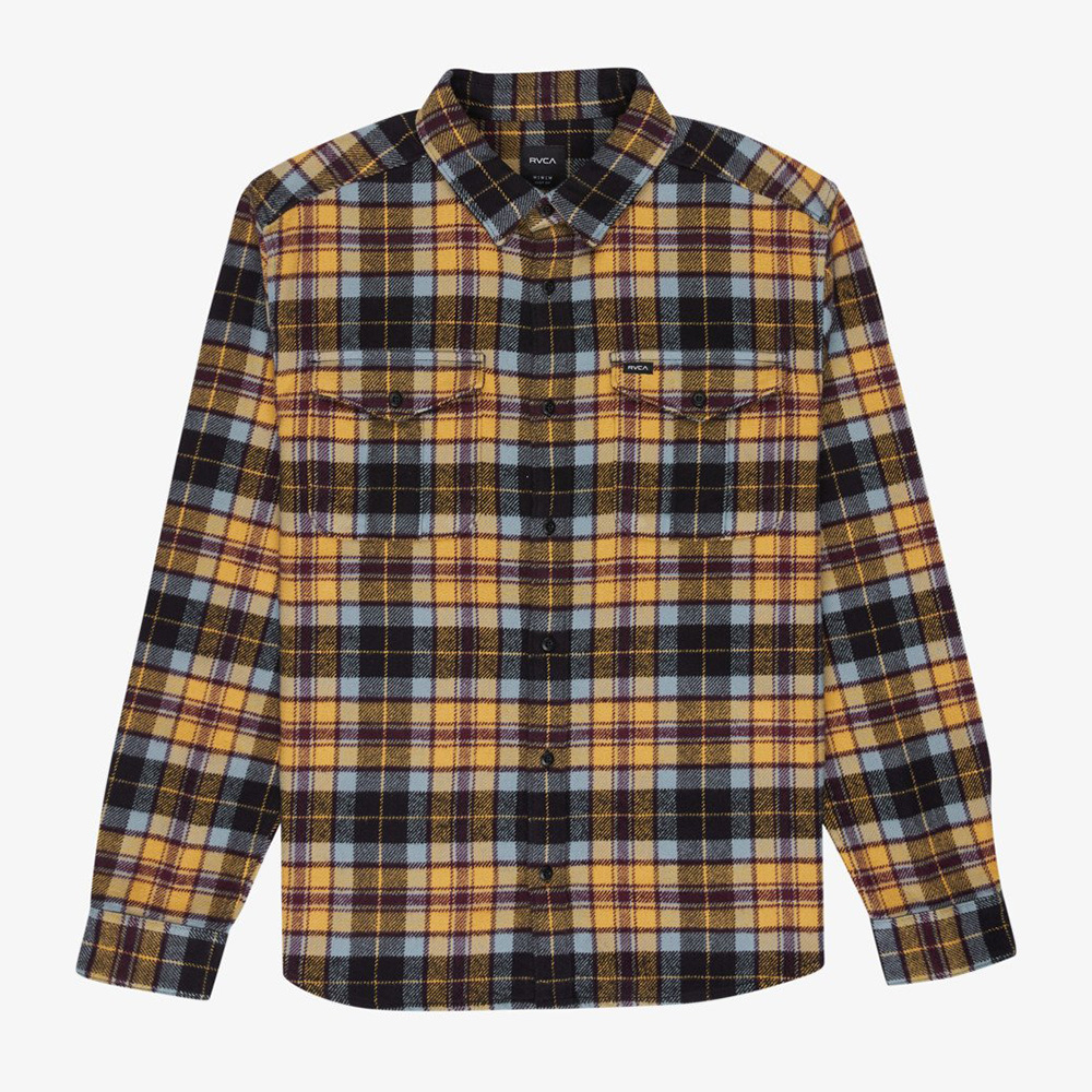 CAMISA RVCA HUGHE HEAVY FLANNEL OCRE | Mechanic