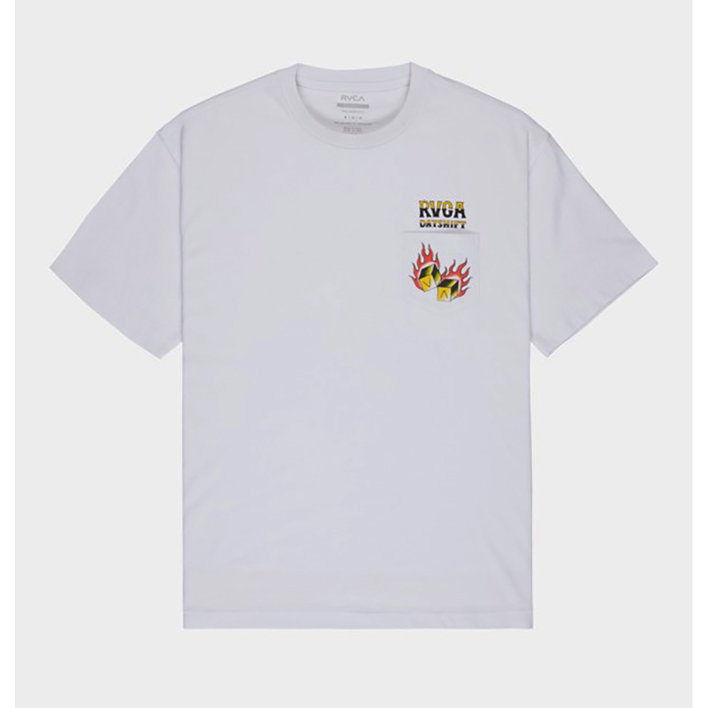 CAMISETA RVCA HOT DICE WHITE | Mechanic