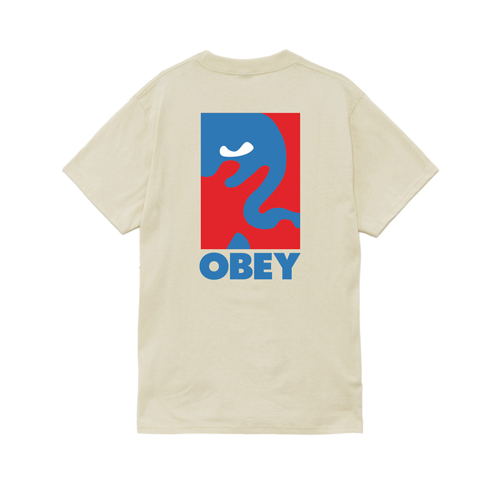 CAMISETA OBEY CROPPED ICON CREAM | Mechanic
