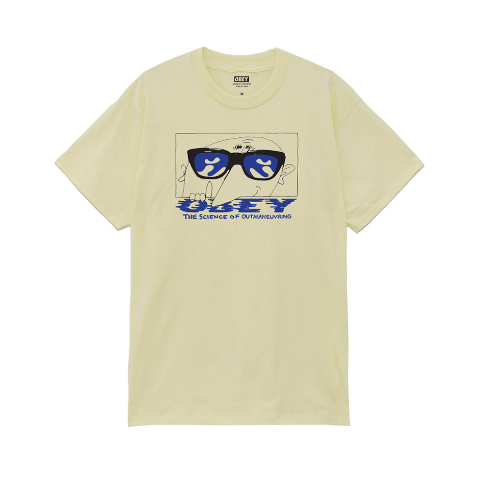 CAMISETA OBEY THE SCIENCE PALE YELLOW | Mechanic