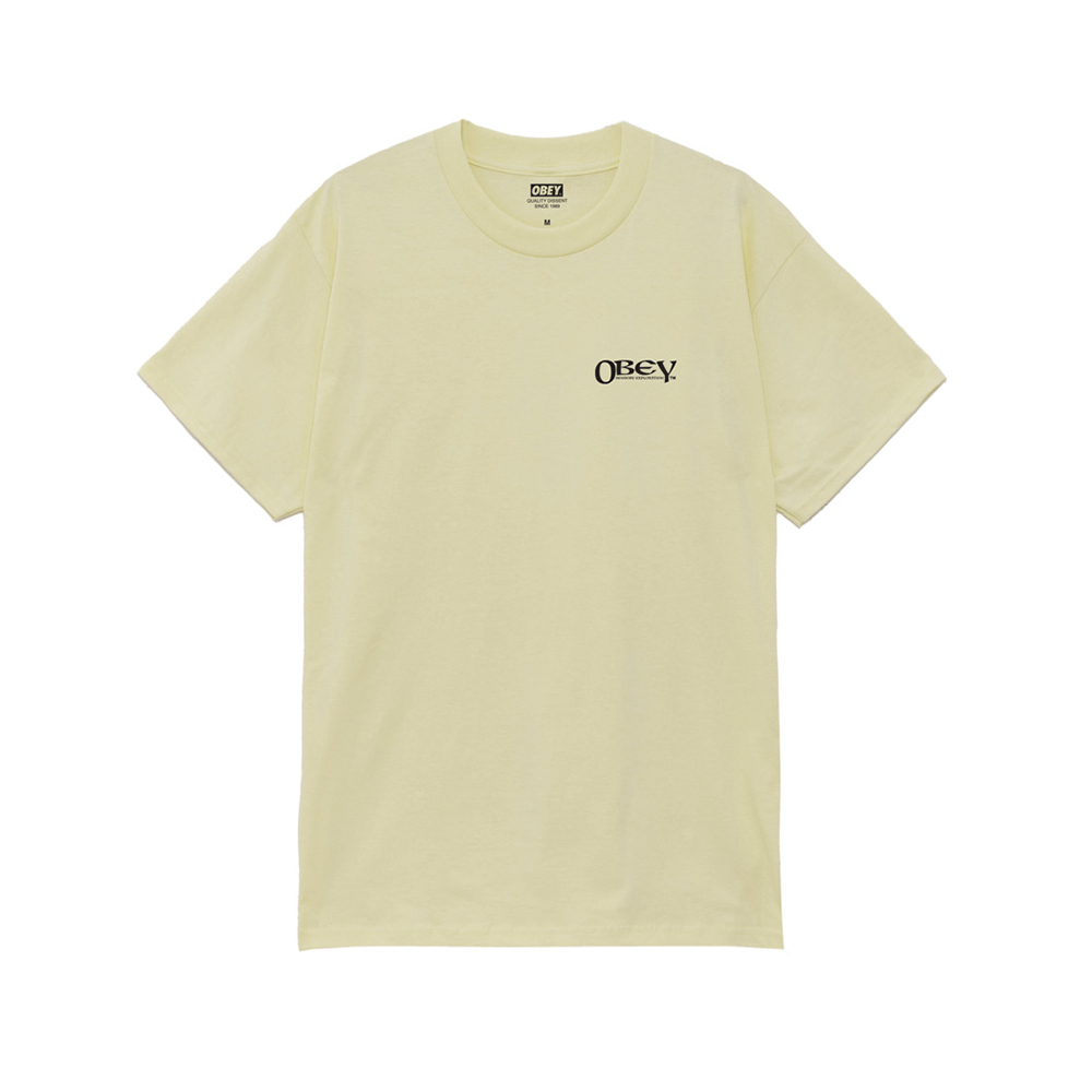 CAMISETA OBEY SENSORY EXPLORATION PALE YELLOW | Mechanic