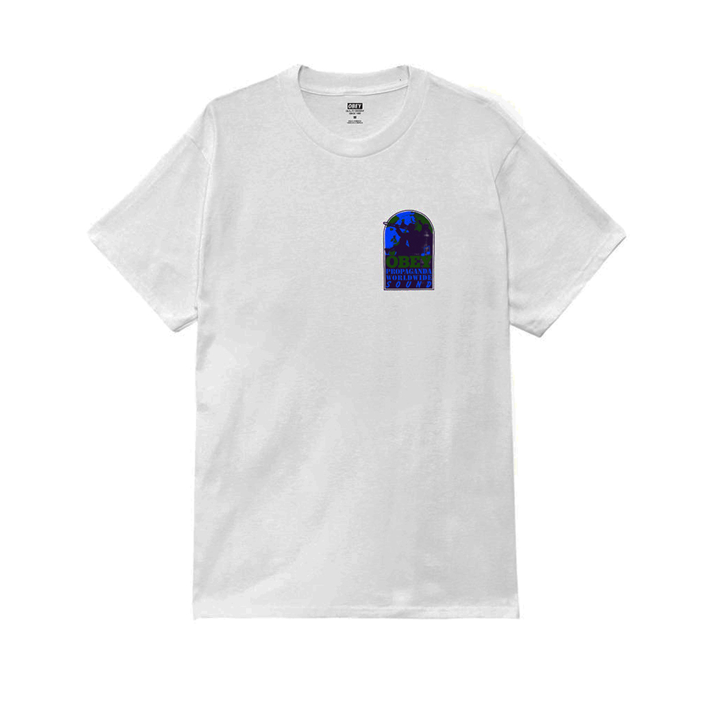 CAMISETA OBEY WORLDWIDE SOUND WHITE | Mechanic