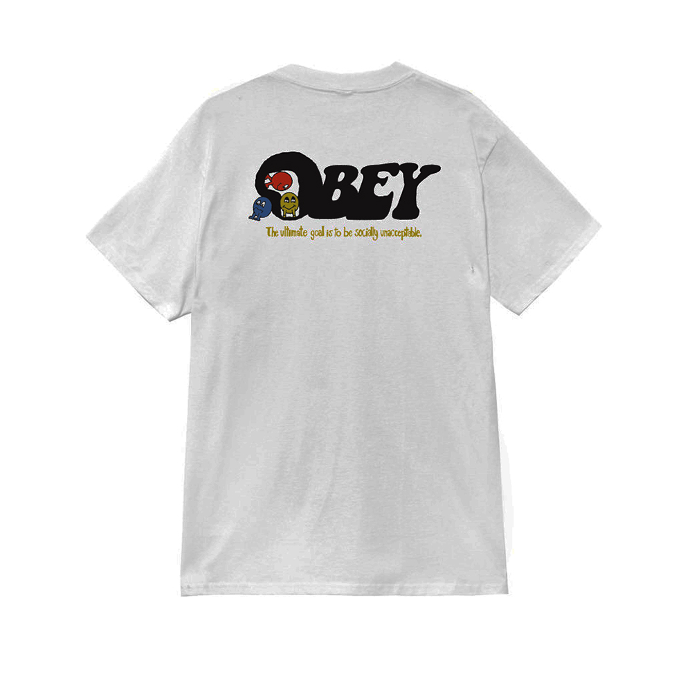 CAMISETA OBEY EARTH DROP OUT WHITE | Mechanic