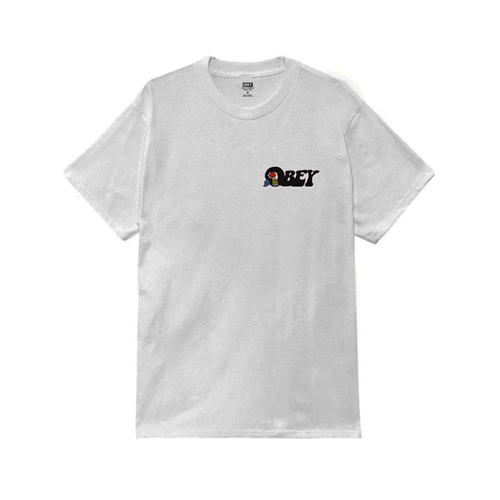 CAMISETA OBEY EARTH DROP OUT WHITE | Mechanic