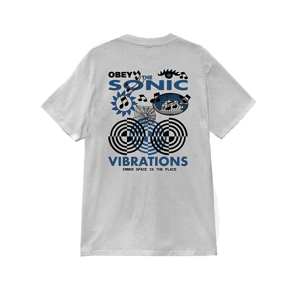CAMISETA OBEY SONIC VIBRATIONS WHITE | Mechanic