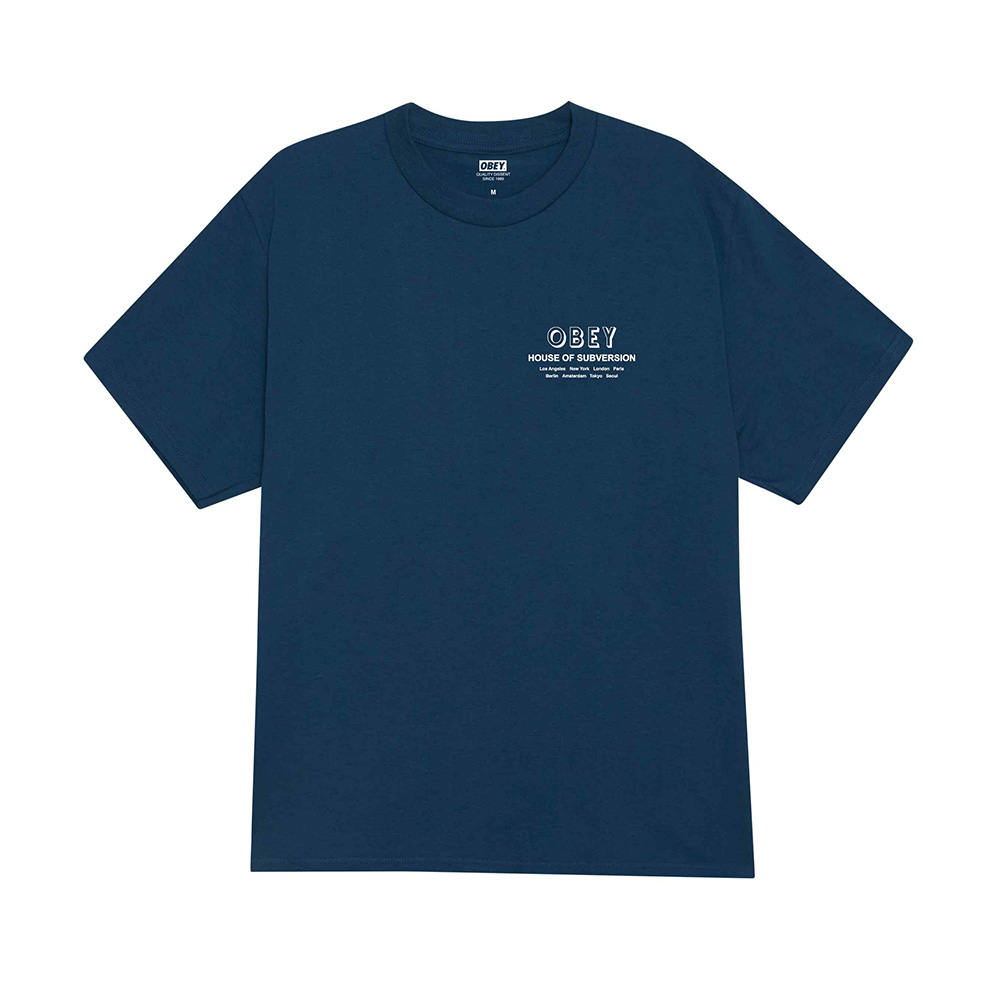CAMISETA OBEY HOUSE OF SUBVERSION HARBOUR BLUE | Mechanic